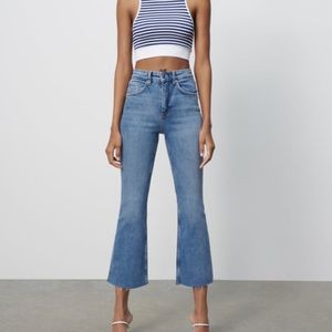 Flare Cropped Zara Jean Size 6